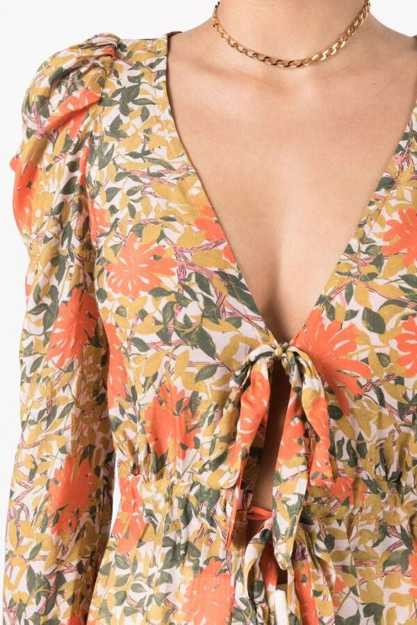 Clube Bossa Maxi-jurk met bloemenprint Oranje