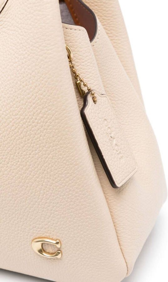 Coach Lana leren shopper Beige