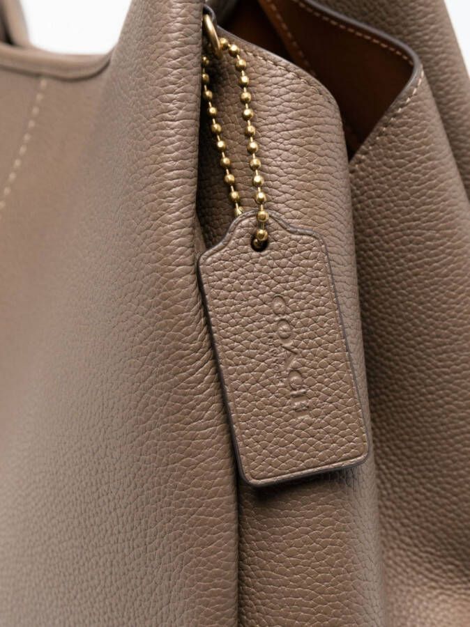 Coach Lana leren shopper Bruin