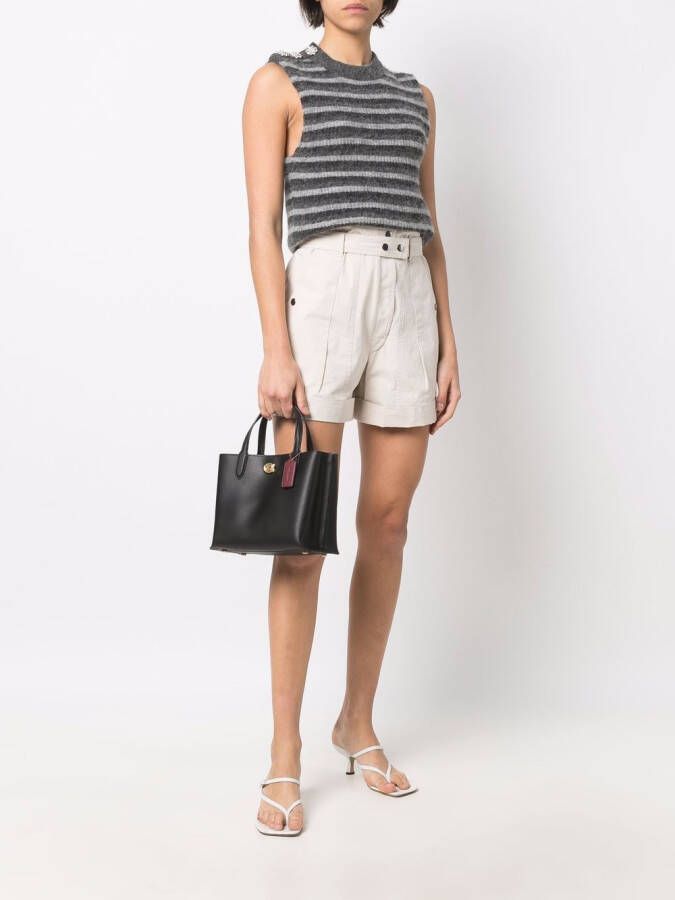 Coach Leren shopper Zwart