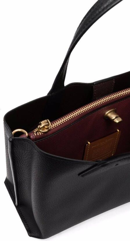 Coach Leren shopper Zwart