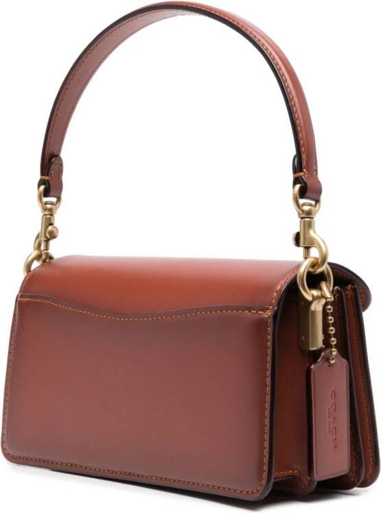 Coach Tabby leren schoudertas Beige