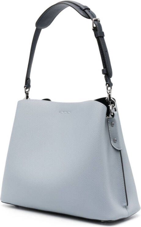 Coach Willow leren schoudertas Blauw