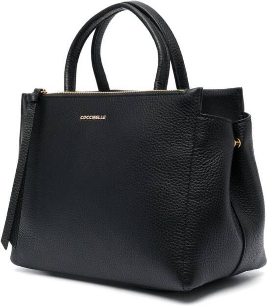 Coccinelle Arlettis leren shopper Zwart