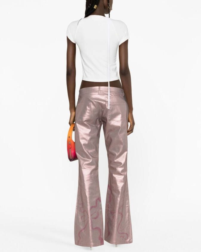Collina Strada Flared broek Roze