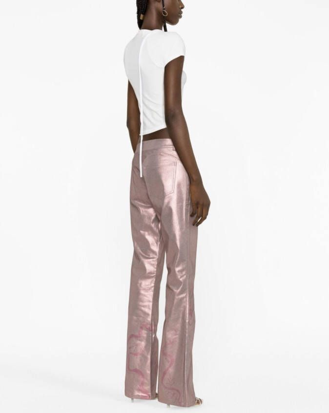 Collina Strada Flared broek Roze