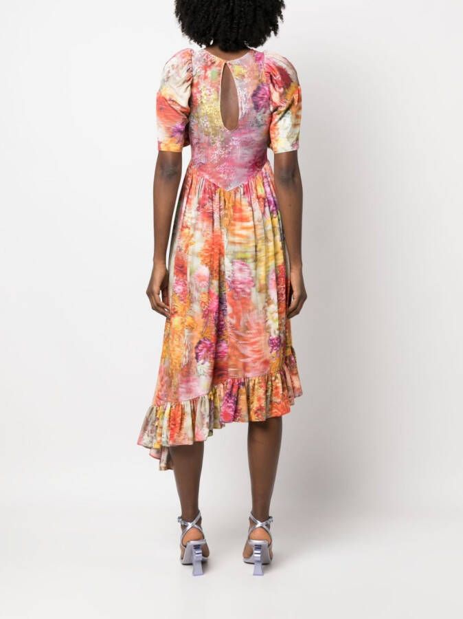 Collina Strada Midi-jurk met print Roze