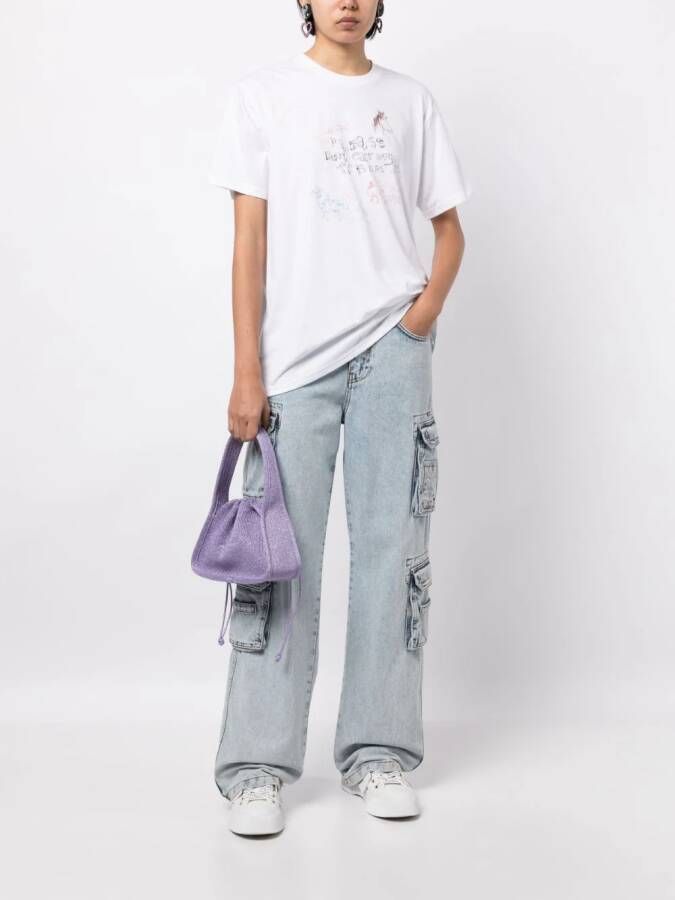 Collina Strada T-shirt met print Wit
