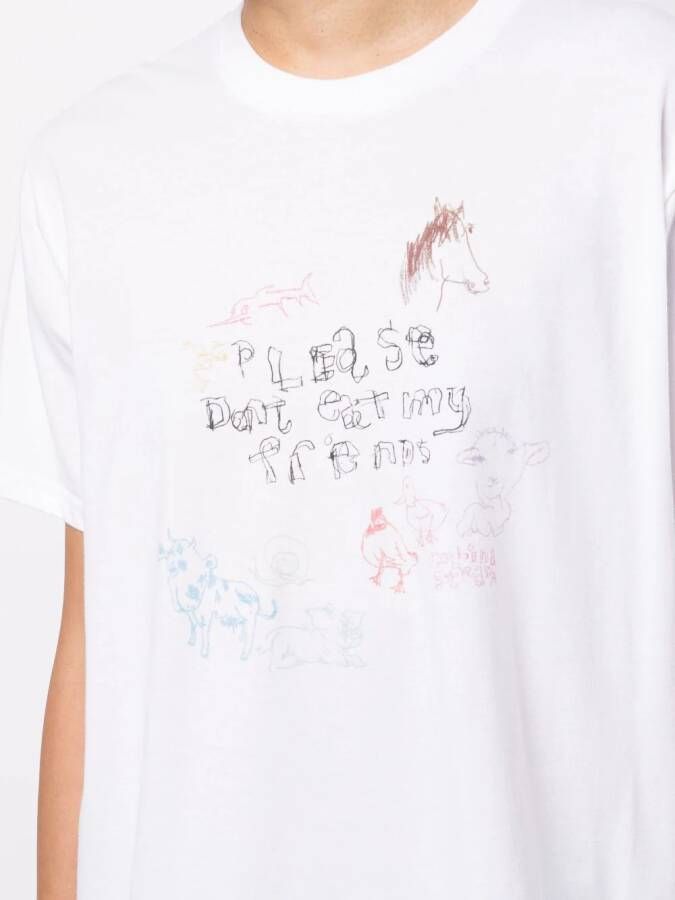 Collina Strada T-shirt met print Wit