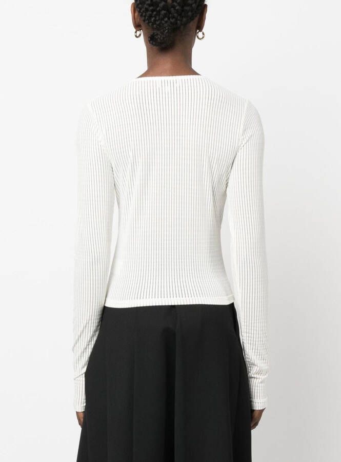 Collina Strada Top met V-hals Beige