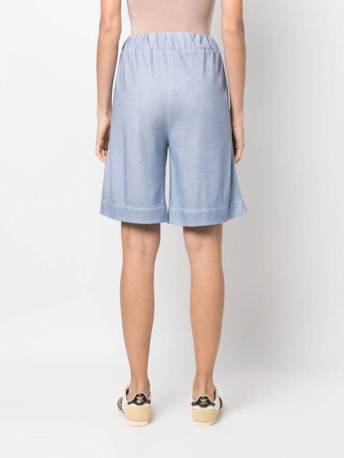 Colombo Fijngebreide shorts Blauw
