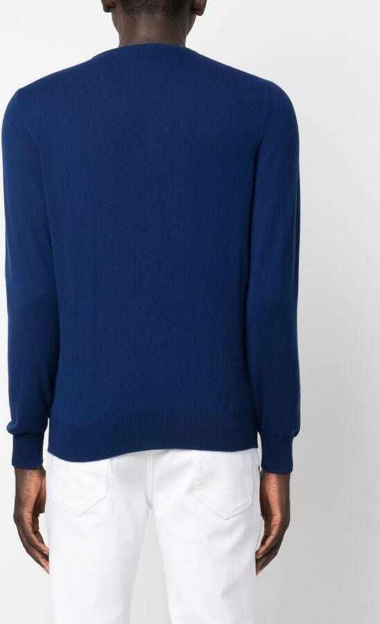 Colombo Fijngebreide trui Blauw