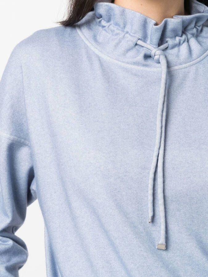 Colombo Sweater met trekkoord Blauw
