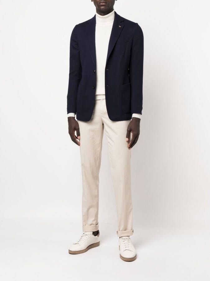 Colombo Wollen blazer Blauw