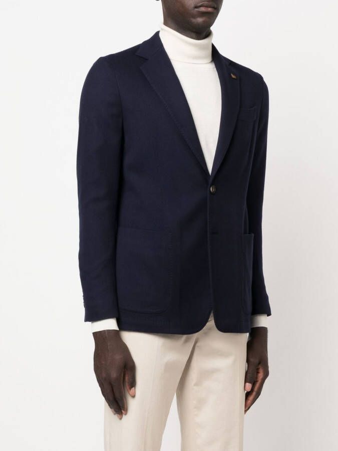 Colombo Wollen blazer Blauw