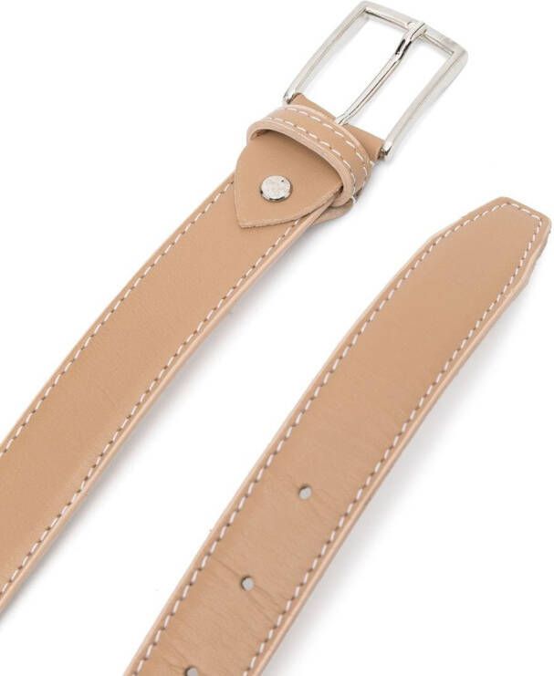Colorichiari Leren riem Beige