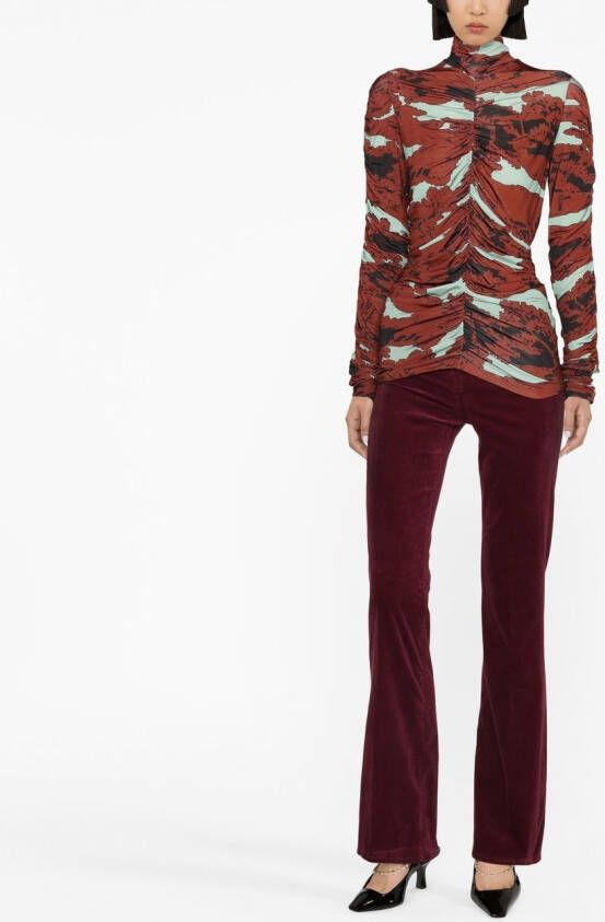 colville Top met abstracte print Blauw