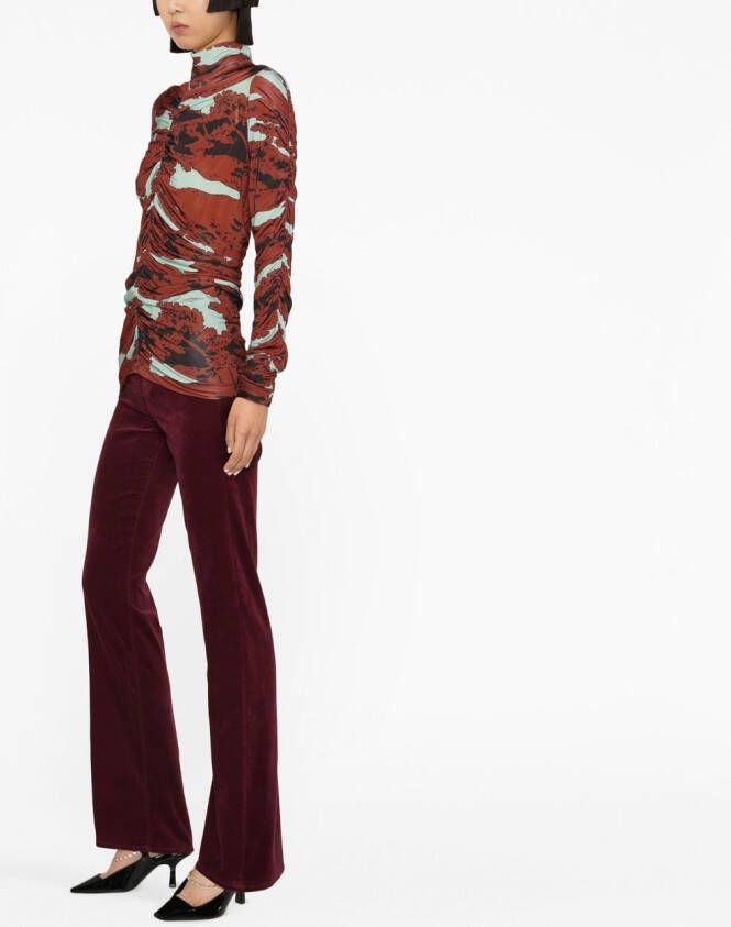 colville Top met abstracte print Blauw