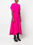 Colville Gedrapeerde midi-jurk Roze - Thumbnail 3
