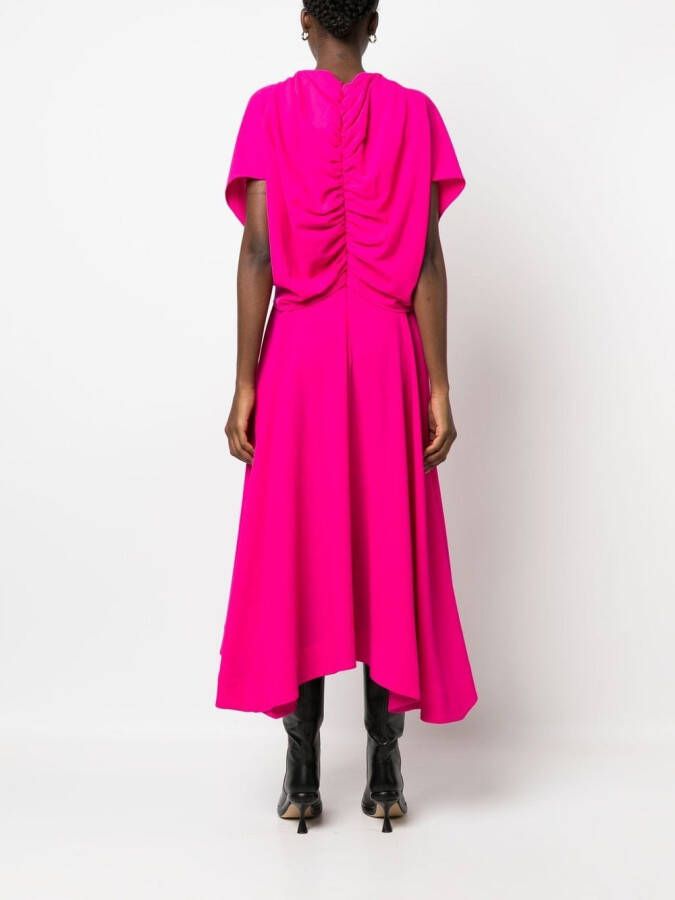 colville Gedrapeerde midi-jurk Roze