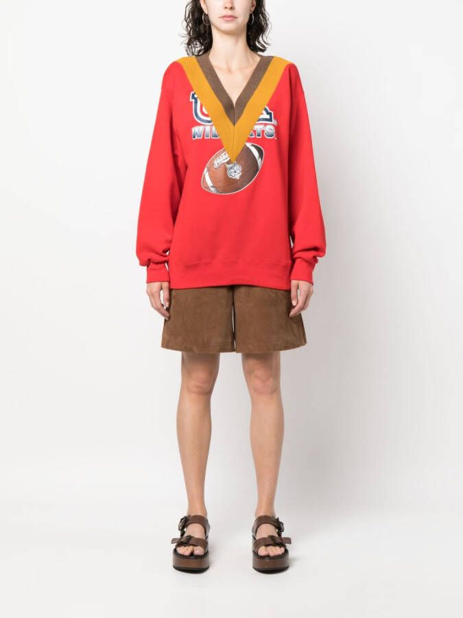 colville Sweater met print Rood