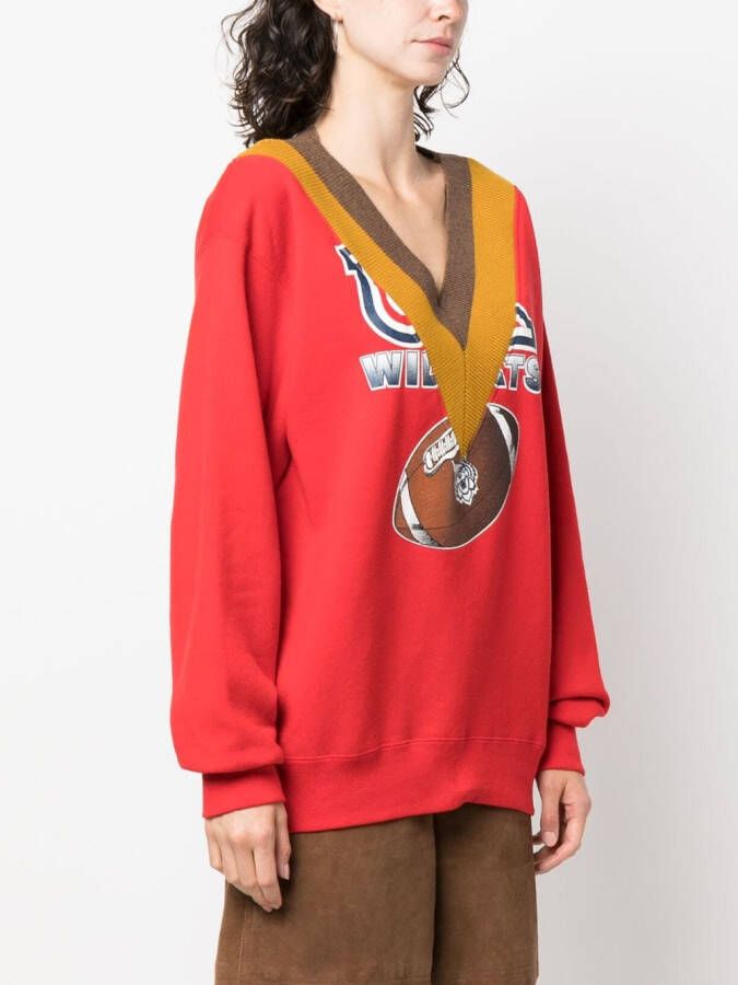colville Sweater met print Rood