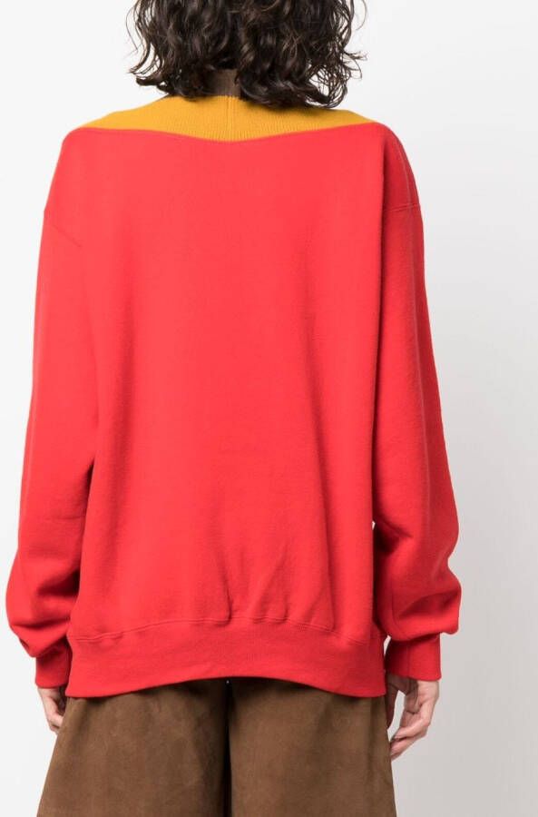 colville Sweater met print Rood