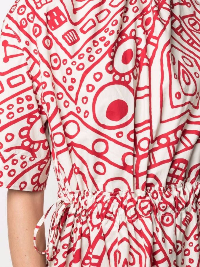 colville Jurk met abstracte print Wit