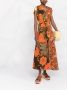 Colville Jurk met bloemenprint Oranje - Thumbnail 2