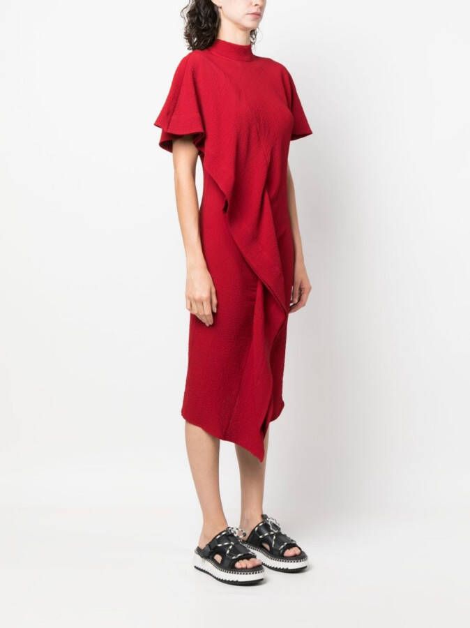 colville Midi-jurk met korte mouwen Rood