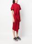 Colville Midi-jurk met korte mouwen Rood - Thumbnail 3