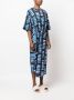 Colville Midi-jurk met abstracte print Zwart - Thumbnail 3