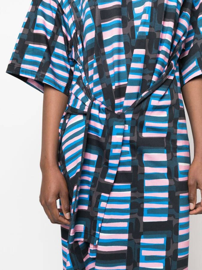 colville Midi-jurk met abstracte print Zwart