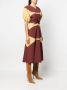 Colville Midi-jurk met colourblocking Bruin - Thumbnail 3