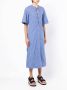 Colville Midi-jurk met veterdetail Blauw - Thumbnail 3