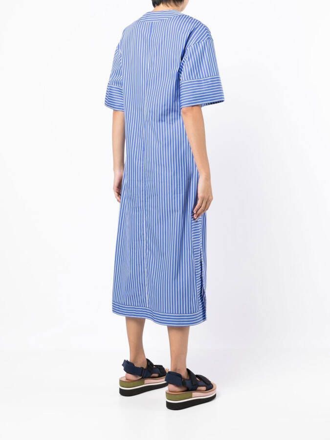 colville Midi-jurk met veterdetail Blauw