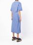 Colville Midi-jurk met veterdetail Blauw - Thumbnail 4