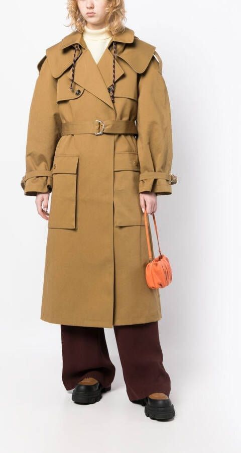 colville Oversized trenchcoat Bruin