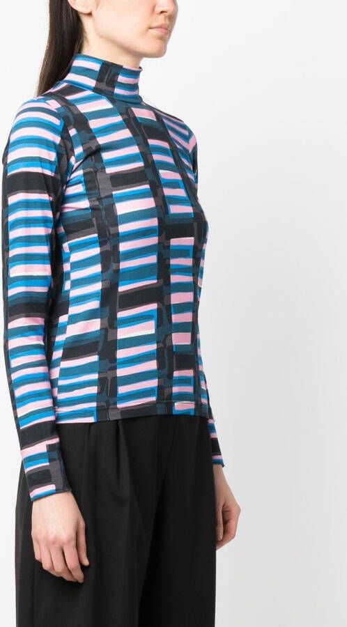 colville Top met hoge hals Blauw