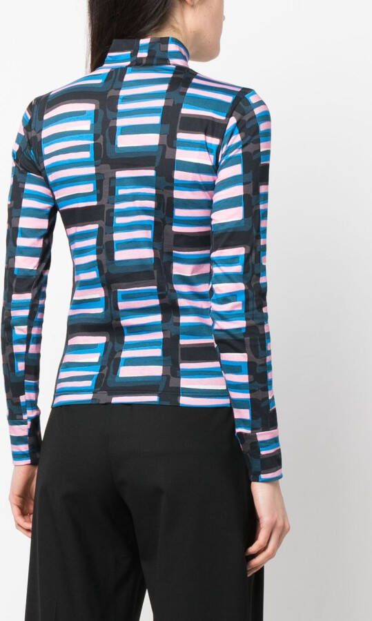colville Top met hoge hals Blauw