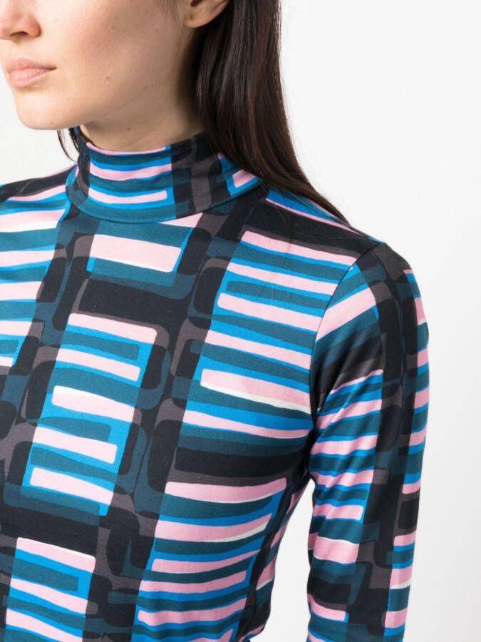 colville Top met hoge hals Blauw