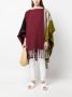 Colville Gestreepte poncho Rood - Thumbnail 2