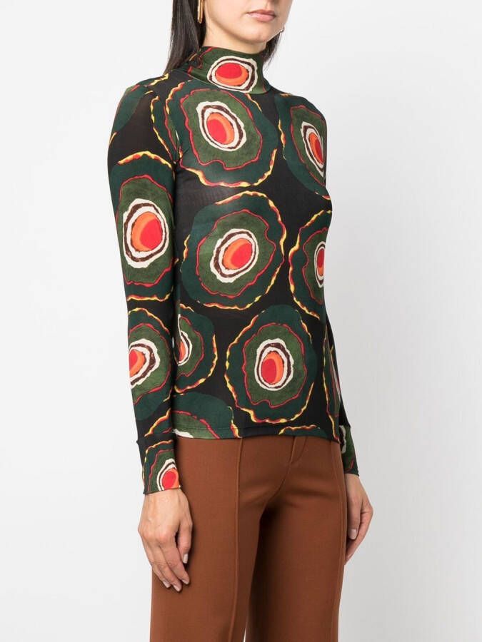 colville Top met print Zwart