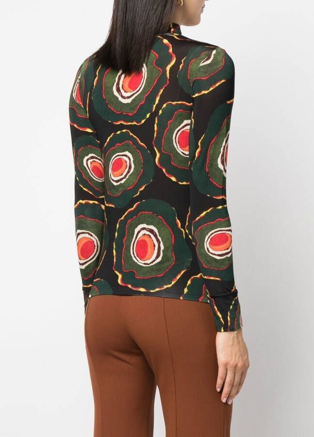 colville Top met print Zwart