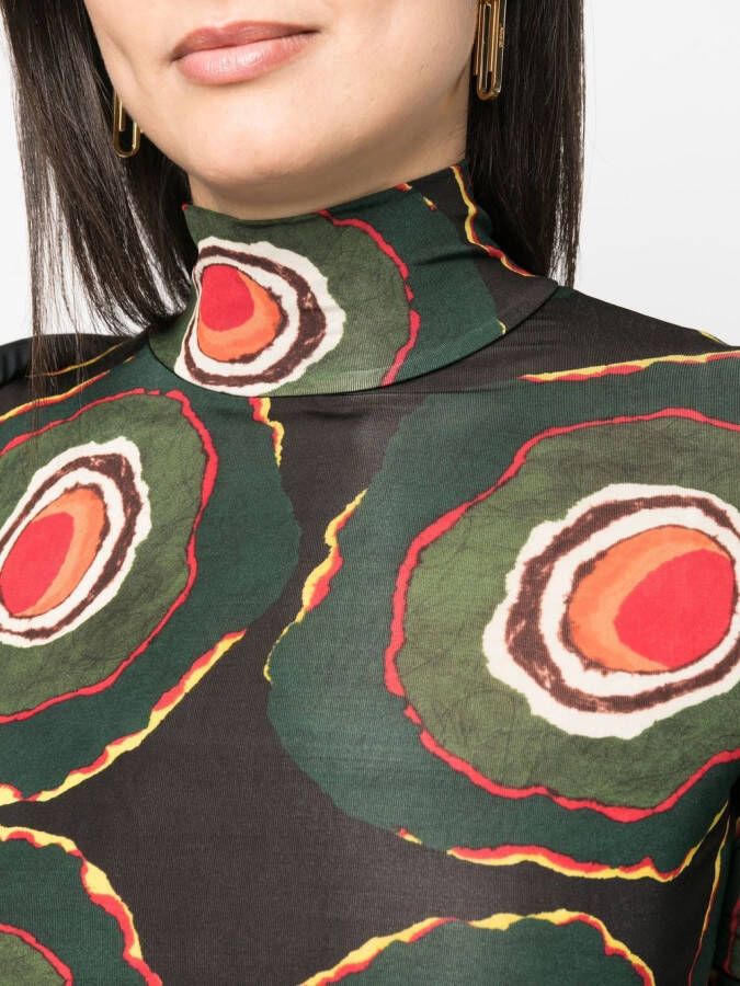 colville Top met print Zwart