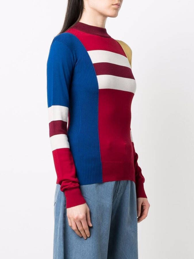 colville Trui met colourblocking Rood