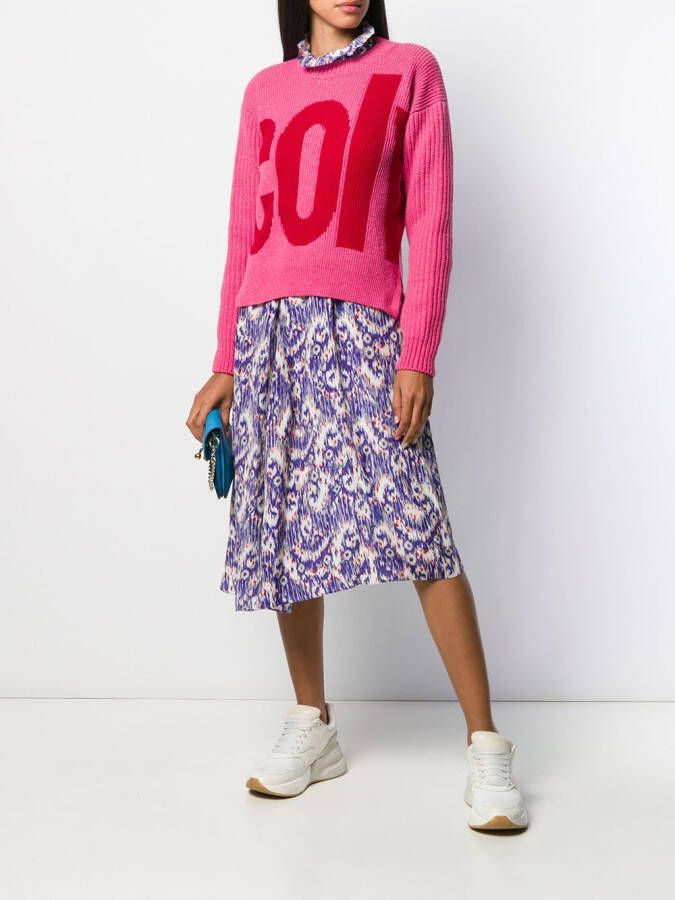 colville Trui met geborduurd logo Roze