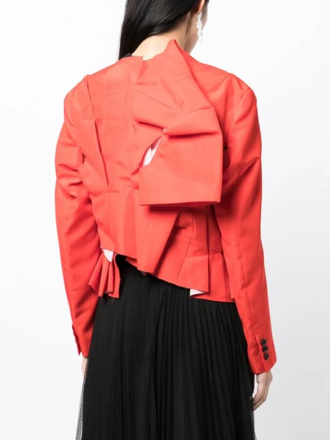 Comme Des Garçons Asymmetrisch jack Rood