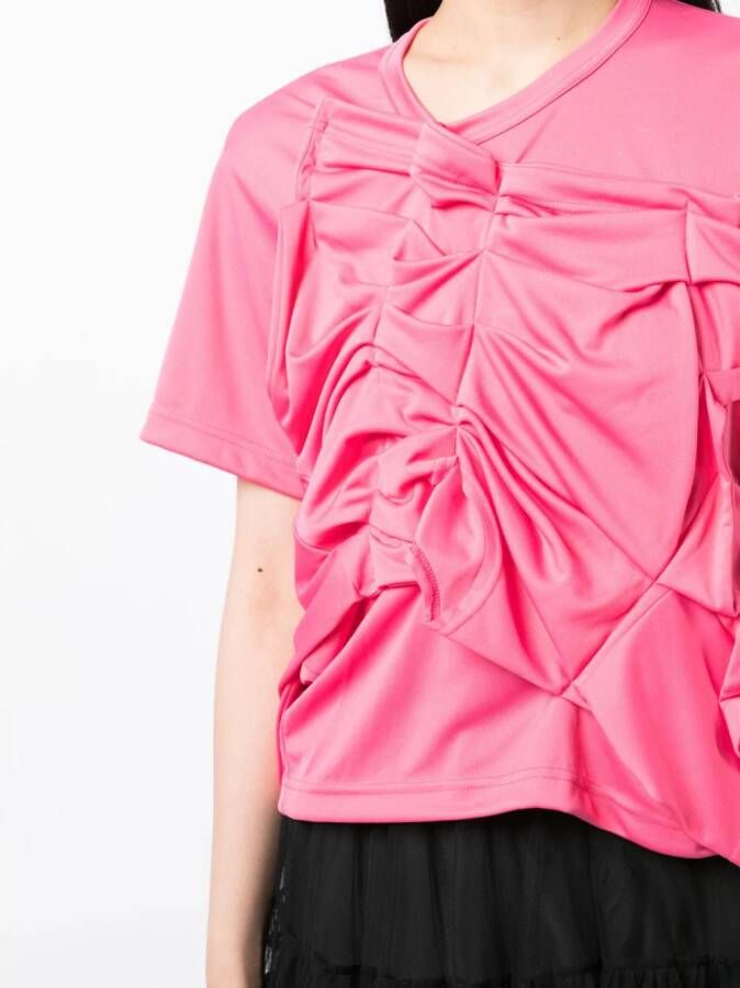 Comme Des Garçons Asymmetrisch T-shirt Roze