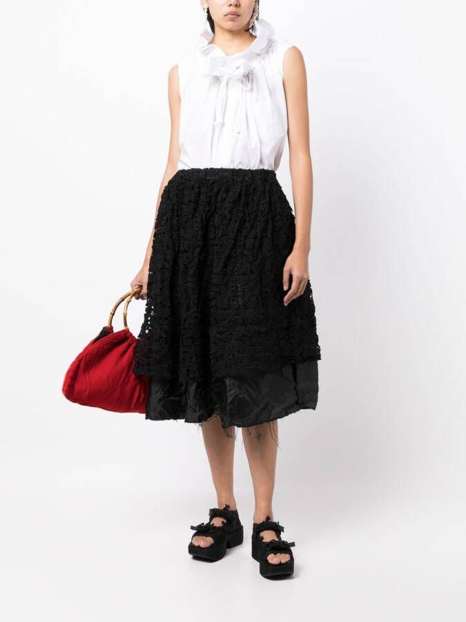 Comme Des Garçons Comme Des Garçons Gelaagde rok Zwart